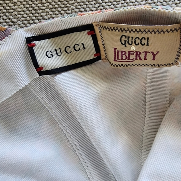 GUCCI LIBERTY COTTON BASEBALL CAP floral size medium - Picture 6 of 7